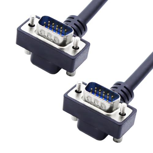 LANMINGLEL 90 Grad VGA Kabel 15 PIN VGA Monitor Kabel VGA zu VGA Kabel 1080P VGA Verlängerungskabel für Monitor Projektor Computer (Stecker auf Stecker) von LANMINGLEL