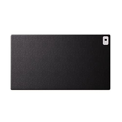 LANMOU Beheiztes Mauspad Gaming XXL, 80x40cm Groß Mousepad, Wasserdicht Sschreibtisch Unterlage, PU-Leder-Schreibtischmatte Mauspads mit rutschfeste Gummiunterseite, Schwarz von LANMOU