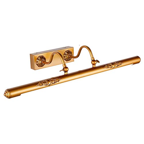 LANMOU LED Spiegelleuchte Badezimmer Retro Spiegellampe Neutralweiß 4000K, IP44 Bad Wandleuchte Messing Vintage Badleuchte Einstellbar Bilderleuchte für Schminktisch Waschbecken,62cm/12w LANMOU LED Spiegelleuchte Badezimmer Retro Spiegellampe Neutralweiß 4000K, IP44 Bad Wandleuchte Messing Vintage Badleuchte Einstellbar Bilderleuchte für Schminktisch Waschbecken,62cm/12w von LANMOU