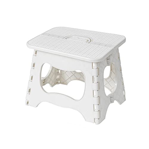 LANMOU Tragbarer Klapphocker, Tritthocker Klappbar Faltbarer Hocker Falthocker für Kinder und Erwachsene Premium Klapphocker Klappbar Klein Kinderfußbank Tritthocker mit Griff (26 * 20 * 21.5cm) von LANMOU