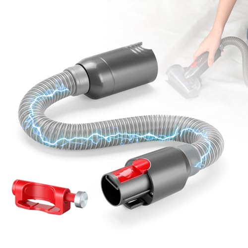 LANMU Verbesserter Verlängerungsschlauch mit elektrischem Anschluss, kompatibel mit Dyson V7, V8, V10, V11, schnurlosen motorisierten und nicht motorisierten Aufsätzen, Trigger Lock 88,9 cm, flexible LANMU Verbesserter Verlängerungsschlauch mit elektrischem Anschluss, kompatibel mit Dyson V7, V8, V10, V11, schnurlosen motorisierten und nicht motorisierten Aufsätzen, Trigger Lock 88,9 cm, flexible von LANMU