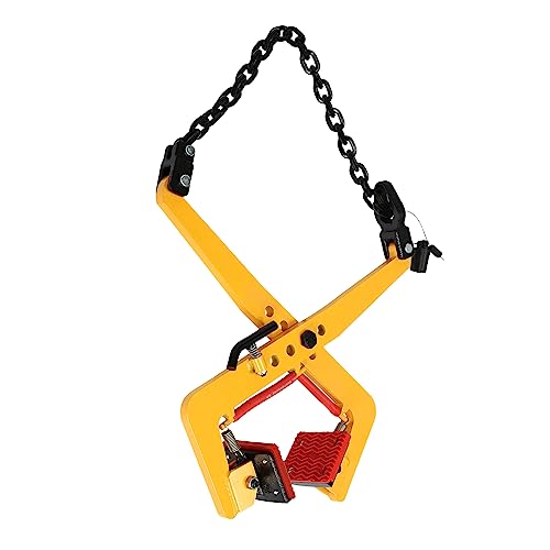 LANNADD Bordsteinzange, Bordsteinträger Versetzzange 325kg Steinzange Steinträger, Einstellbare Öffnung 12-36cm für Den Transport Von Schwerem Gestein und Andere Infrastrukturprojekte - Gelb von LANNADD