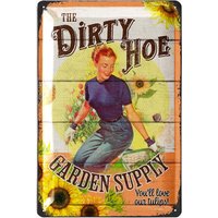 Lanolu Retro Blechschild Garten - Dirty Hoe Garden Schilder Für Draußen, Den 20x30cm Lanolu Retro Blechschild Garten - Dirty Hoe Garden Schilder Für Draußen, Den 20x30cm von LANOLU