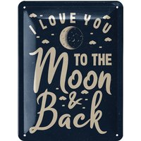 Lanolu Retro Blechschild I Love You To The Moon & Back, Kinderzimmer Deko Mädchen Und Jungen, Babyzimmer Geschenk Grußkarte Poster 15x20 Lanolu Retro Blechschild I Love You To The Moon & Back, Kinderzimmer Deko Mädchen Und Jungen, Babyzimmer Geschenk Grußkarte Poster 15x20 von LANOLU