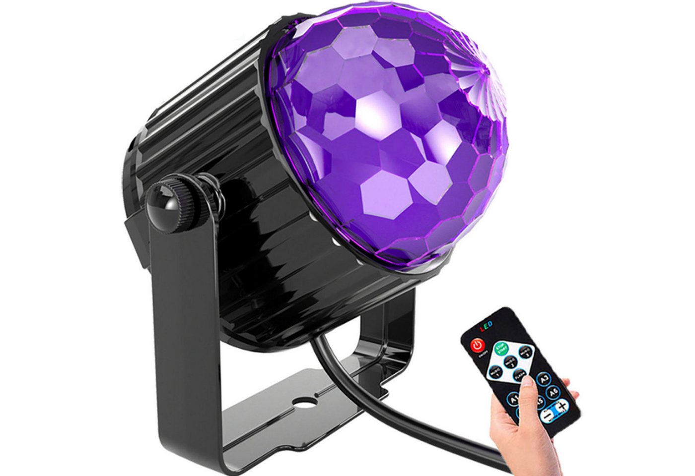 LANOR LED Kugelleuchte Schwarze Lichter,UV-Kugel-Lichter,Party-KTV-Lichter,USB-Lila-Lichter von LANOR