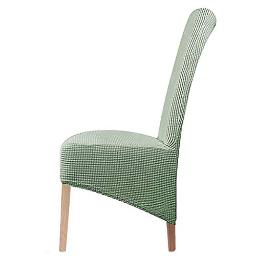 LANSHENG Stretch XL Stuhlhussen für Esszimmerstühle 2/4/6 Pcs Stuhl Schutzbezug, elastische Stuhl Protector Sitzbezüge für Esszimmer Hochzeitsbankett Party Dekoration (Cyan,6 pcs) von LANSHENG
