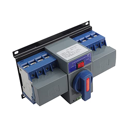 LANTRO JS Mini Transferschalter 63A 4P Dual Power Automatischer Umschalter Notstrom Netz Übertragungsschalter für die Brandbekämpfung, Flughäfen, Fernsehsender, Einkaufszentren und Banken von LANTRO JS