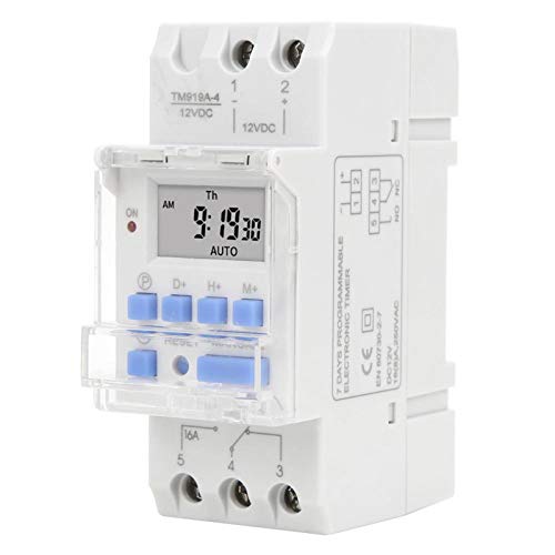 LANTRO JS Digital Zeitschaltuhr DC 12V 16A Wöchentliche Zeitschaltuhr Aussenbereich LCD Anzeige Schaltuhr Timer Zeitschaltuhr Hutschiene LANTRO JS Digital Zeitschaltuhr DC 12V 16A Wöchentliche Zeitschaltuhr Aussenbereich LCD Anzeige Schaltuhr Timer Zeitschaltuhr Hutschiene von LANTRO JS