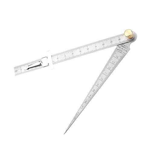 LANTRO JS Fühlerlehre Spaltlehre Messkeil Spaltfühler Keillehre Lineal Lochprüfwerkzeug 1-15mm von LANTRO JS