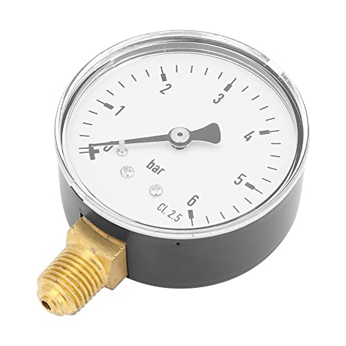 LANTRO JS Manometer Wasser Hydraulikmanometer Unterdruck 1/4" NPT Gewindemanometer für Wasser 0~6 Bar TS-60-6 LANTRO JS Manometer Wasser Hydraulikmanometer Unterdruck 1/4" NPT Gewindemanometer für Wasser 0~6 Bar TS-60-6 von LANTRO JS