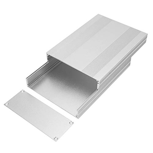 LANTRO JS - Silberne Aluminium-Projektbox, 54145200 mm Leiterplatten-Abzweigdose, Aluminiumgehäuse, PCB-Instrumentenkühlbox, elektronisches Projektgehäuse von LANTRO JS