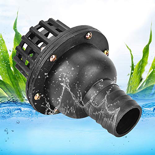 LANTRO JS Wasserpumpen-Fußventil Schwarzes PVC-Niederdruck-Flachrückschlagventil für Fluidmaschinen(2") von LANTRO JS