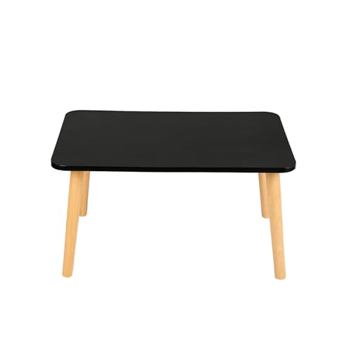 LANTUS Couchtisch, geeignet für Wohnzimmer, Schlafzimmer, für Fenster und Erkerfenster, 60 x 40 x 32 cm, Schwarz von LANTUS