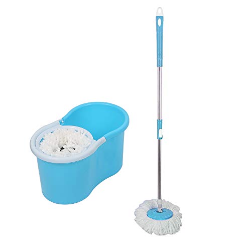 Set Eimer und Wischmopp aus Mikrofaser, zerlegbarer Eimer und magischer Wischmop, Haushaltshelfer, um 360 ° drehbar, mit austauschbarem Besen Set Eimer und Wischmopp aus Mikrofaser, zerlegbarer Eimer und magischer Wischmop, Haushaltshelfer, um 360 ° drehbar, mit austauschbarem Besen von LANTUS