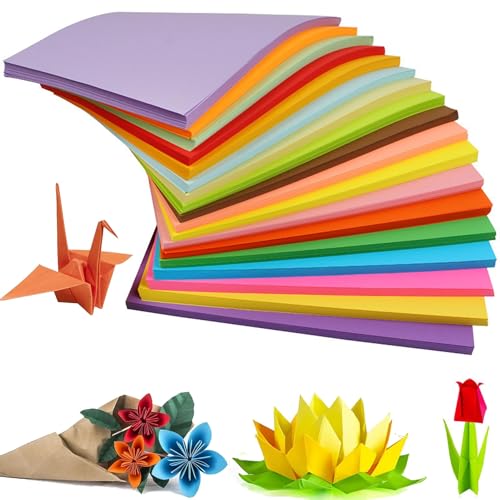 Malpapier für Kinder A4 Coloured Paper Card Colours Origami Paper, Coloured Art Paper (10 Assorted-120gsm) von LANYOTA