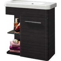 Gäste wc Set 2-tlg K8 60 cm Badschrank in Schwarz Möbel'-'06346145 - Lanzet von LANZET