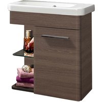 Lanzet - Gäste wc Sets 2-tlg K8 Badschrank Braun Schrank Möbel'-'06350145 von LANZET