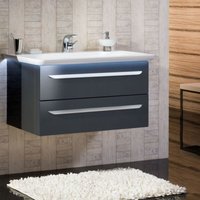 M9 Badmöbel Set 3-teilig, 100cm breit, Anthrazit, mit LED-Beleuchtung'-'90136145 - Lanzet von LANZET