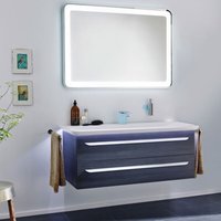 M9 Badmöbel Set 4-teilig, 130cm breit, Schwarz, mit led + led Spiegelelement'-'90139145 - Lanzet M9 Badmöbel Set 4-teilig, 130cm breit, Schwarz, mit led + led Spiegelelement'-'90139145 - Lanzet von LANZET