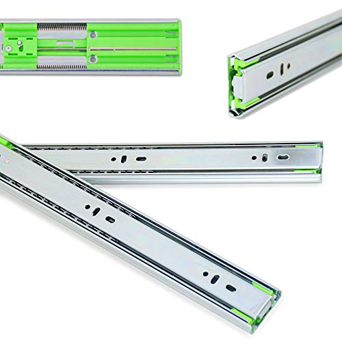 2 Paar (4 Stück) | LANZZAS® Schubladenschienen 250 mm, Vollauszüge, Teleskop-Schienen kugelgelagert, mit SoftClosing und Selbsteinzug von LANZZAS