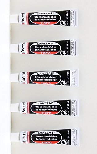 5 Tuben Ofenschnurkleber Schamottekleber Dichtschnurkleber Hochtemperaturkleber 1100°C Tube 17 ml Farbe beige 5 Tuben Ofenschnurkleber Schamottekleber Dichtschnurkleber Hochtemperaturkleber 1100°C Tube 17 ml Farbe beige von LANZZAS