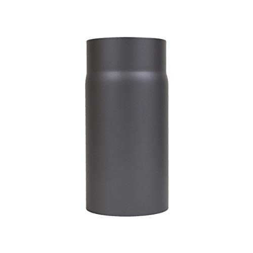 LANZZAS Ofenrohr 250 mm Verlängerung - im Durchmesser Ø 120 mm - Farbe: gussgrau - Rauchrohr Kaminrohr von LANZZAS
