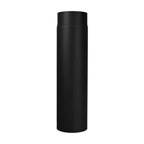 LANZZAS Ofenrohr 500 mm, im Durchmesser, DN Ø 150 mm, Farbe: schwarz - Rauchrohr von LANZZAS