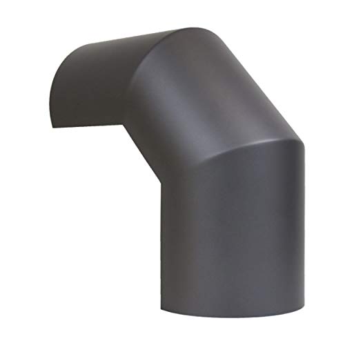 LANZZAS Ofenrohr Thermoschutz/Hitzeschild Bogen 90° oberhalb - im Durchmesser Ø 150 mm - Farbe: gussgrau - Rauchrohr Hitzeschutz LANZZAS Ofenrohr Thermoschutz/Hitzeschild Bogen 90° oberhalb - im Durchmesser Ø 150 mm - Farbe: gussgrau - Rauchrohr Hitzeschutz von LANZZAS