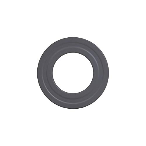 LANZZAS Pelletrohr Wand-Rosette mit 35 mm Rand - für den Durchmesser 100 mm - Farbe: gussgrau von LANZZAS