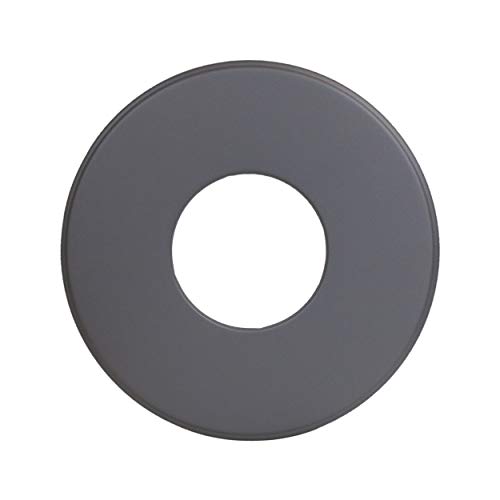 LANZZAS Ofenrohr Wand-Rosette mit 90 mm Rand - für den Durchmesser Ø 120 mm - Farbe: gussgrau - Rauchrohr Wandabdeckung von LANZZAS