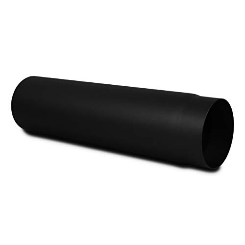 LANZZAS Ofenrohr 1000 mm - Durchmesser Ø 200 mm - Farbe: schwarz | Rauchrohr Kaminrohr Abgasrohr Verlängerung von LANZZAS