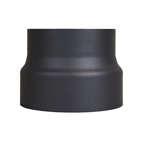 LANZZAS Rauchrohr Ofenrohr Reduzierung Ø 180 mm auf Ø 160 mm schwarz Kaminofen Rohr Ofenrohrreduzierung LANZZAS Rauchrohr Ofenrohr Reduzierung Ø 180 mm auf Ø 160 mm schwarz Kaminofen Rohr Ofenrohrreduzierung von LANZZAS