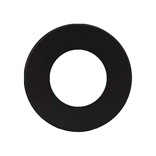 LANZZAS Rauchrohr Wand-Rosette mit 70 mm Rand - für den Durchmesser Ø 150 mm - Farbe: schwarz - Ofenrohr Wandabdeckung von LANZZAS