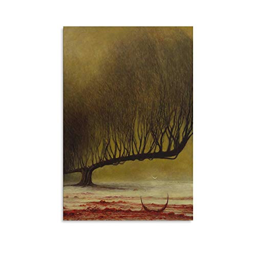 LAOAYI Kunstgemälde Zdzislaw Beksinski Poster für Zimmer, ästhetische Dekoration, Druckposter, ohne Rahmen, 50 x 75 cm von LAOAYI