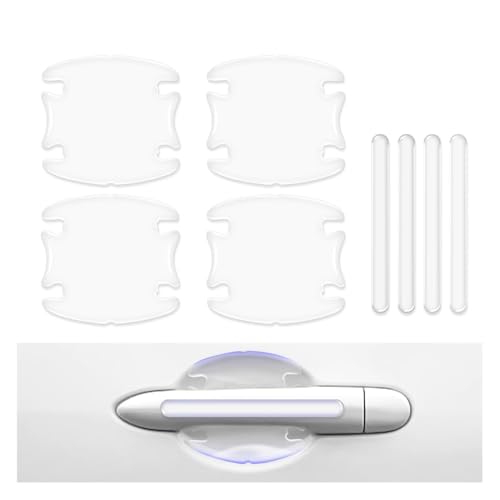 LAOIWES 8-teiliges Set Autotürgriff-Schutzfolien, für MG ZS EV MG3 MG4 MG5 MG7 GT HS RX5 2000 2020 2021-2024 2025 klare Selbstklebende Autotürgriff-Anti-Kratz-Aufkleber für Autogriffgehäuse,B von LAOIWES