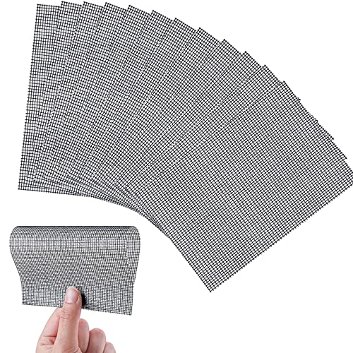 Fliegengitter Reparatur Set 10 Stück Fliegengitter Reparatur Klebeband Selbstklebend Fenster Reparatur Patch Tür Insektenschutzgitter Loch Reparaturband Set, 18CM x 13CM von LAOJU
