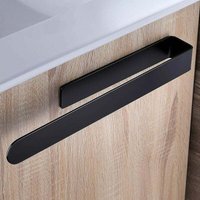 Selbstklebender Handtuchhalter fürs Badezimmer – Schwarzer Edelstahl, 37 cm von LAOLA