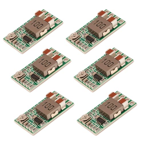 DC-DC Step Down Buck Converter 4.5-24V bis 0.8-17V 5V 3A LAOMAO Mini Einstellbar Spannungwandler 3.3V 5V 9V 12V Netzteil Power Module (6Pack) von LAOMAO