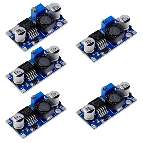 LAOMAO DC-DC Buck Converter 3.5-40V bis 1.25-35V 3A Step Down Spannungswandler Hohe Effizienz Power Supply Module (5Pack) von LAOMAO