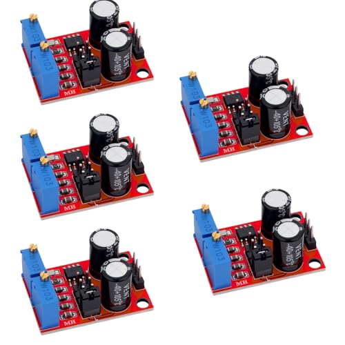 LAOMAO NE555 Pulsweitenmodulation Modul Einstellbarer Tastgrad Frequenz Rechteckgenerator Modul Hochpräzise PWM Signalgenerator（5 Stück） von LAOMAO