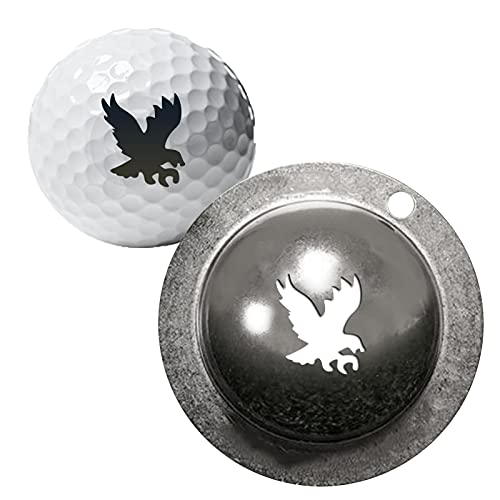 Tin Cup Ball Marker, Tin Cup Anchors Golf Ball Custom Marker Ausrichtung Werkzeug, Golf Ball Liner Golfball Zeichnung Ausrichtung Schablonen Markierung Werkzeug, Golfball Markierschablone von Sunature