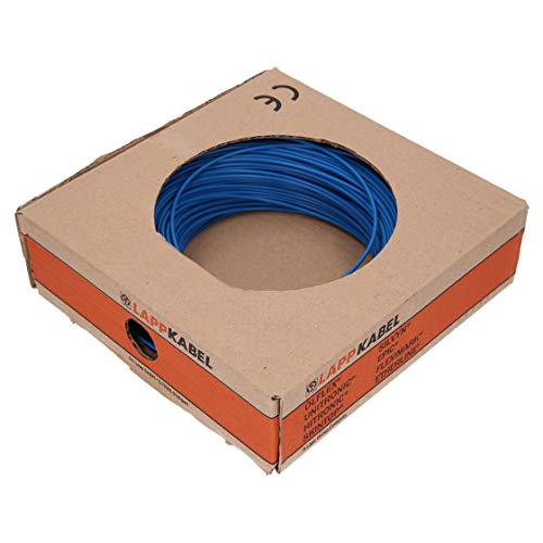 10 Meter Lapp 4520023 H07V-K 4 mm² blau I Verdrahtungsleitung I Aderleitung flexibel I PVC-Einzelader I Litze 4mm2 I Verdrahtung von Lapp