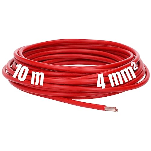 10m 4mm² LAPP Kabel H07V-K Einzelader Litze Leitung Einzelader flexibel (Rot) von Lapp