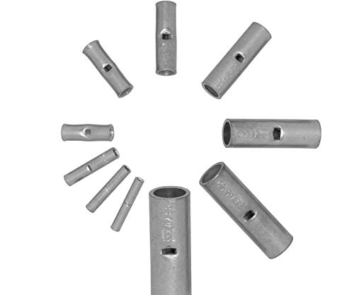 Stossverbinder unisoliert Pressverbinder blank Quetschverbinder Kabelverbinder (4 mm², 100 Stück) von Lapp