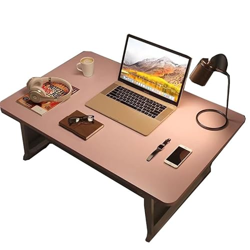 Computertisch Extra Großer Bettklapptisch, Der Eine Tastatur Aufnehmen Kann, Laptoptisch Im Schlafsaal, Studententisch, Kleiner Heimtisch Stabiler Büroschreibtisch ( Color : Pink , Size : 70*48*32cm ) von LAPADULA
