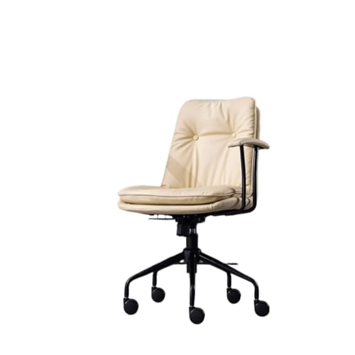 Home-Office-Stuhl Home-Office-Schreibtischstuhl, ergonomischer, verstellbarer PC-Stuhl mit Lendenwirbelstütze, Arbeitsstuhl aus PU-Leder mit Metallbasis und gepolsterten Armlehnen Moderne Stühle ( Col von LAPADULA