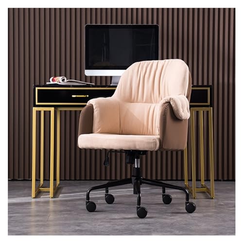 Home-Office-Stuhl Home-Office-Stuhl, einfacher Schreibtischstuhl, Schlafzimmer, mittlere Rückenlehne, Arbeitszimmer, Drehstuhl, ergonomischer, verstellbarer Bürostuhl Moderne Stühle ( Color : B ) von LAPADULA