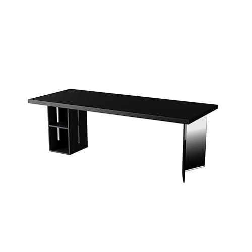 LAPADULA Computertisch Einfache Arbeitswerkbank aus Massivholz-Acryl, Arbeitszimmer, Wohnzimmer, Schlafzimmer, Computertisch, Geeignet for Unternehmen, Zuhause Stabiler Büroschreibtisch(180x80x75cm) von LAPADULA