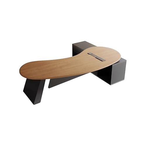 LAPADULA Computertisch Große Büro-Chef-Werkbank aus massivem Holz, geeignet for Unternehmensleiter, Präsidenten, große Schreibtische, Rezeption Stabiler Büroschreibtisch(200x77x75cm) von LAPADULA