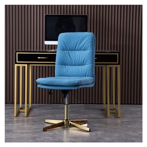 LAPADULA Home-Office-Stuhl Chefbürostuhl, hohe Rückenlehne, ganztägiger Komfort, ergonomische Lordosenstütze, PC-Schreibtischstuhl aus PU-Leder mit Metallgestell Moderne Stühle (Color : A) von LAPADULA
